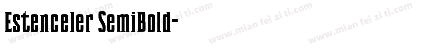 Estenceler SemiBold字体转换